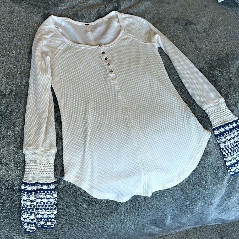 Free People long sleeve shirt, size large